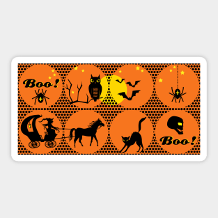 polka dot halloween Sticker